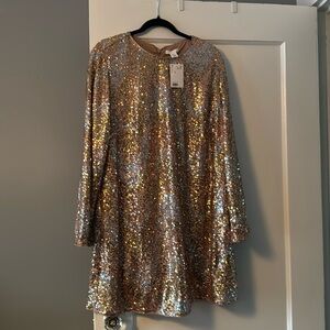 Brand new, never worn sequins H&M dress.